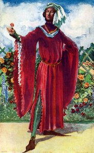 Costume maschile nel regno di Riccardo II (1377-1399) da Dion Clayton Calthrop